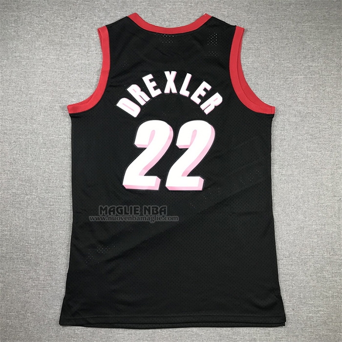 Maglia
 Clyde Drexler NO 22 Portland Trail Blazers Mitchell & Ness 1991-92 Nero
